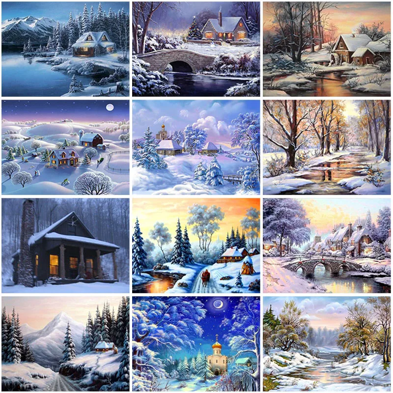 DIY Snow Scenery 5D Diamond Painting Full Square Drill Landscape Diamond Embroidery Cross Stitch Kit Wall Art Home Decor Gift
DIY Snow Scenery 5D Diamond Painting Full Square Drill Landscape Diamond Embroidery Cross Stitch Kit Wall Art Home Decor Gift