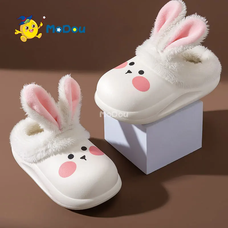 Mo Dou Korean Style Children's Warm Slippers Girls Indoor Cartoon Design Plush Waterproof Upper Comfortable Lining Boys Shoes
Mo Dou Korean Style Children's Warm Slippers Girls Indoor Cartoon Design Plush Waterproof Upper Comfortable Lining Boys Shoes