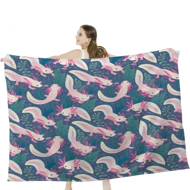 Axolotls Soft Velvet Blanket Lightweight Bed Blanket Home Decor Fleece Blanket
Axolotls Soft Velvet Blanket Lightweight Bed Blanket Home Decor Fleece Blanket