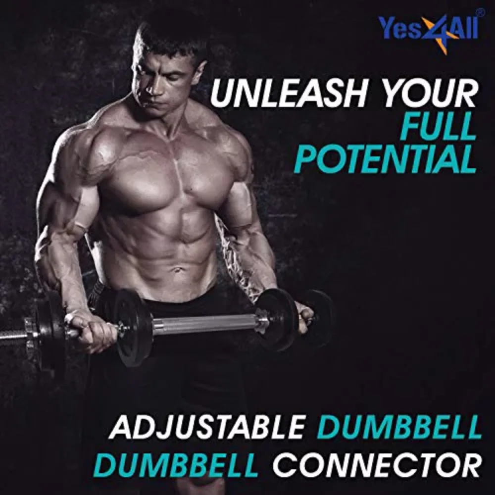 Dumbbell Bar Connector Set Solid Cast Iron Adjustable Weight Rust Resistant 50 Lbs
Dumbbell Bar Connector Set Solid Cast Iron Adjustable Weight Rust Resistant 50 Lbs