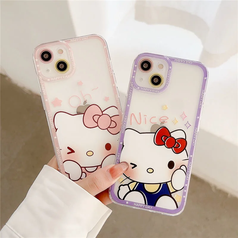 Hello Kitty Kawaii Cartoon Phone Cases For iPhone 13 12 11 Pro Max XR XS MAX X Soft Silicone Transparent For Girls Y2k Case
Hello Kitty Kawaii Cartoon Phone Cases For iPhone 13 12 11 Pro Max XR XS MAX X Soft Silicone Transparent For Girls Y2k Case
