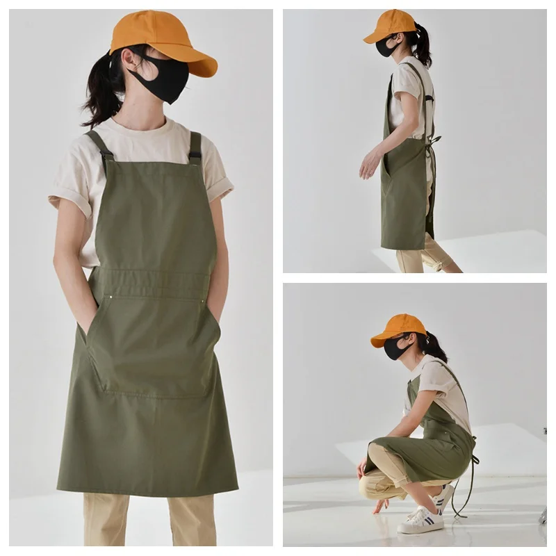 Men Cooking Apron Women For Restaurant Waterproof Backpack Kitchen Korean Cleaning Style With Oil-proof Cotton Florist Pocket
Men Cooking Apron Women For Restaurant Waterproof Backpack Kitchen Korean Cleaning Style With Oil-proof Cotton Florist Pocket