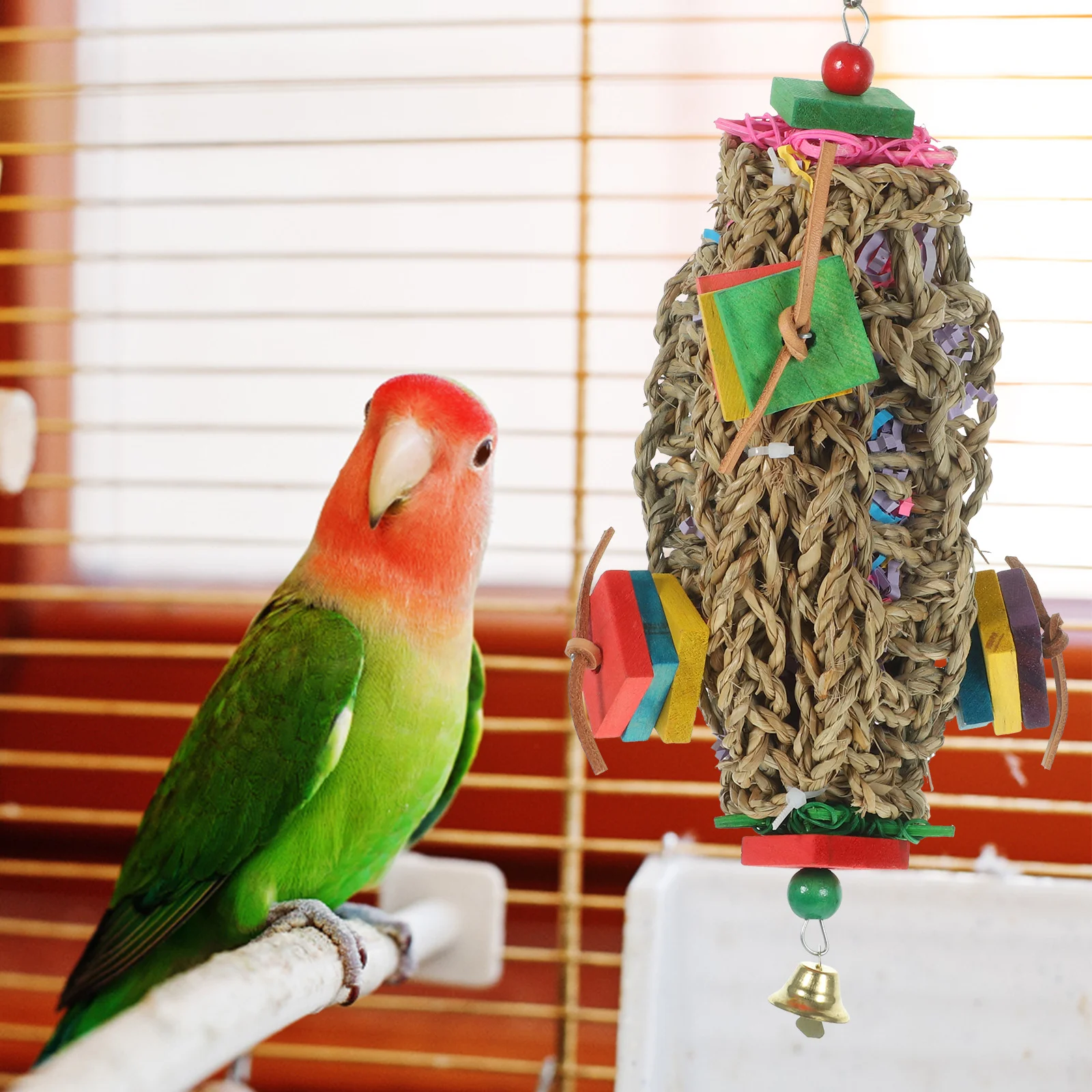 Accessories Toy Parrot Supplies Long Tail Funny Wooden Pet Large Bird Bite-resistant Hanging Plaything
Accessories Toy Parrot Supplies Long Tail Funny Wooden Pet Large Bird Bite-resistant Hanging Plaything