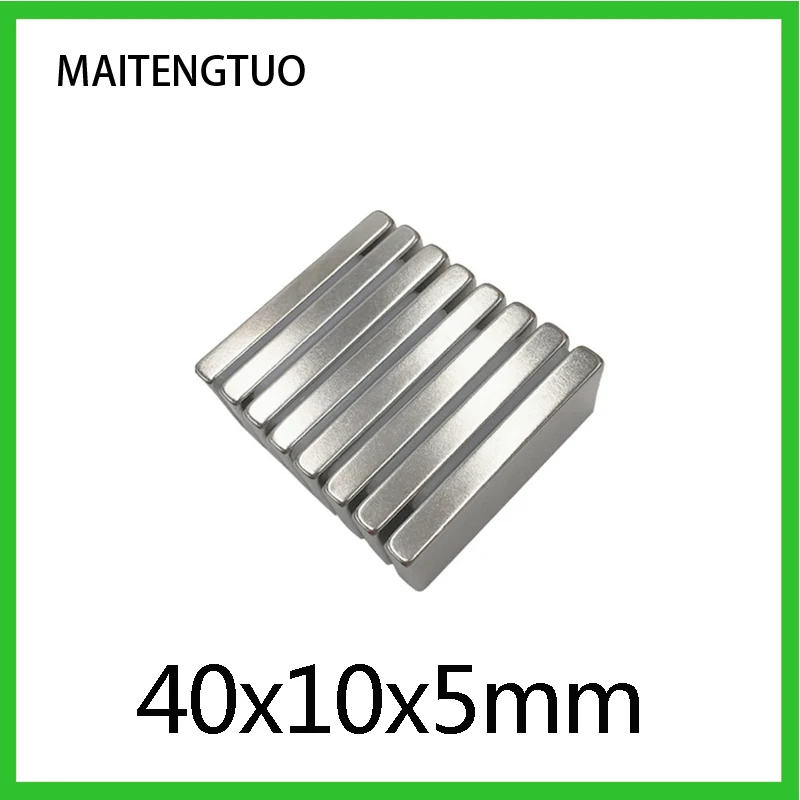 2~100PCS 40x10x5 mm Strong Sheet Rare Earth Magnet NdFeB Big Rectangular Neodymium Magnets 40x10x5mm N35 Magnetic 40*10*5 mm
2~100PCS 40x10x5 mm Strong Sheet Rare Earth Magnet NdFeB Big Rectangular Neodymium Magnets 40x10x5mm N35 Magnetic 40*10*5 mm