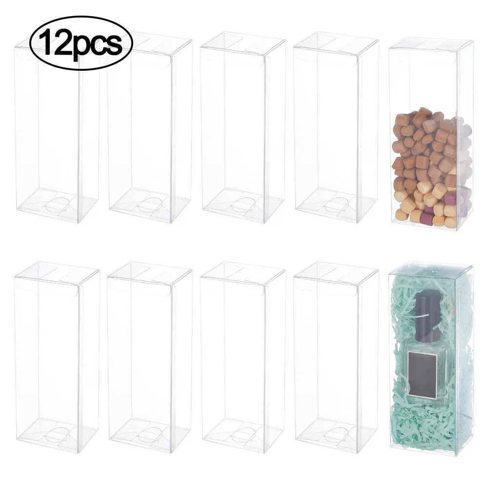 12Pcs Transparent Plastic Box Rectangle Foldable Gift Packaging Boxes Wedding Party Candy Cookies Storage Jewelry Bead Container
12Pcs Transparent Plastic Box Rectangle Foldable Gift Packaging Boxes Wedding Party Candy Cookies Storage Jewelry Bead Container