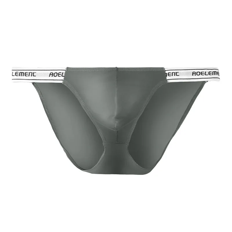 Men's Solid Elastic Tight Low Waist Ice Silk High Fork Thong Fitness Sports Comfortable Briefs
Men's Solid Elastic Tight Low Waist Ice Silk High Fork Thong Fitness Sports Comfortable Briefs