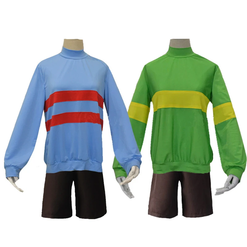 Chara Frisk Cosplay Costume Halloween Unisex Undertale Sweatshirts Casual Pullover High collar Long Sleeve Coat
Chara Frisk Cosplay Costume Halloween Unisex Undertale Sweatshirts Casual Pullover High collar Long Sleeve Coat