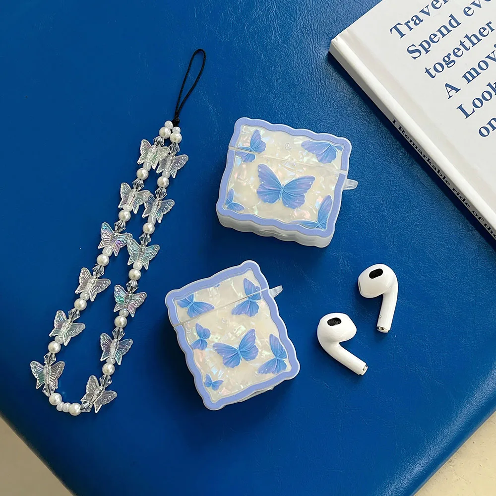 Роскошный женский синий браслет-бабочка с волнистыми краями чехол для Airpods 2 Pro Чехол для Airpods 3 Bluetooth наушники зарядное устройство чехол
Роскошный женский синий браслет-бабочка с волнистыми краями чехол для Airpods 2 Pro Чехол для Airpods 3 Bluetooth наушники зарядное устройство чехол