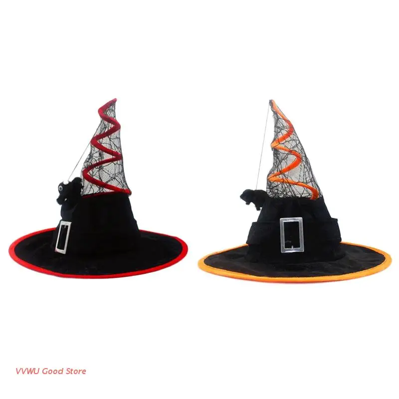 

Witch Hats For Women Halloween Masquerade Party Hats Wizard Hat Halloween Witch Costume Headdress Party Favors