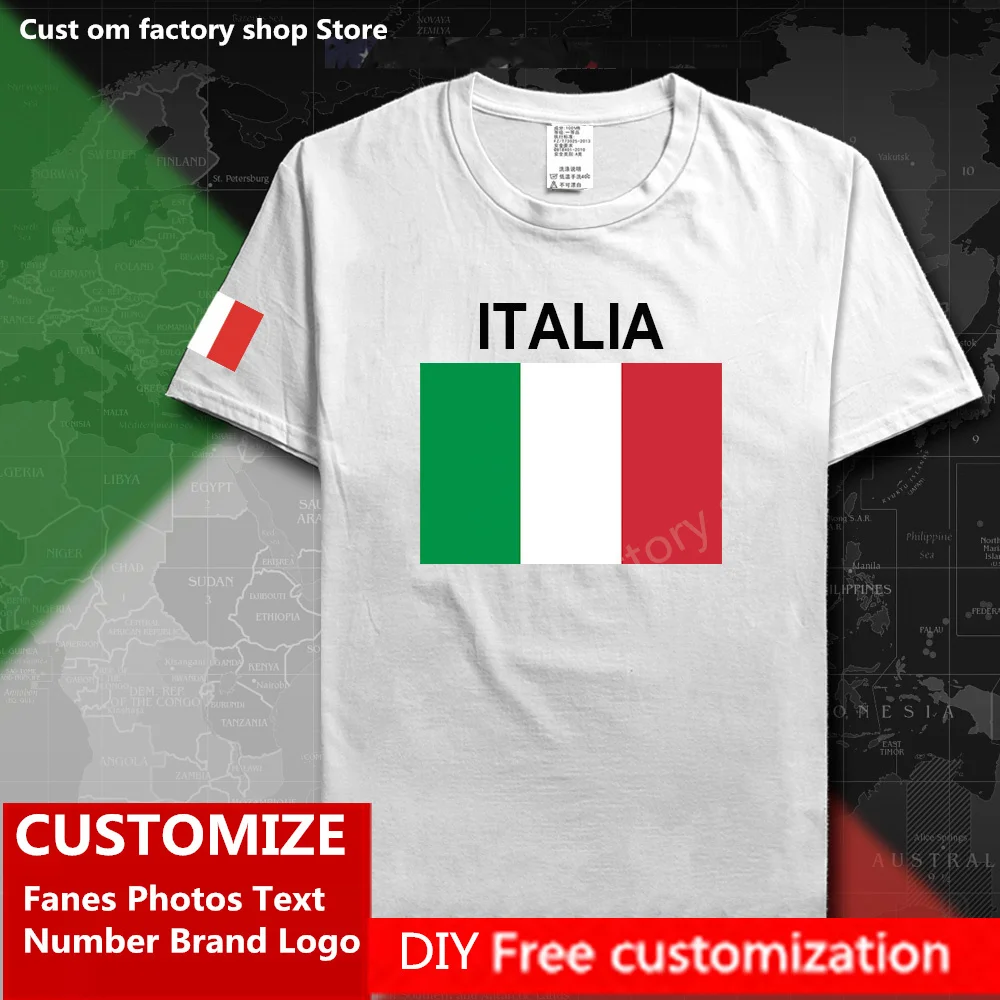 ITALIA T shirt Custom Jersey Fans DIY Name Number Brand LOGO Tshirt High Street Fashion Hip Hop Loose Casual T-shirt Italia
ITALIA T shirt Custom Jersey Fans DIY Name Number Brand LOGO Tshirt High Street Fashion Hip Hop Loose Casual T-shirt Italia