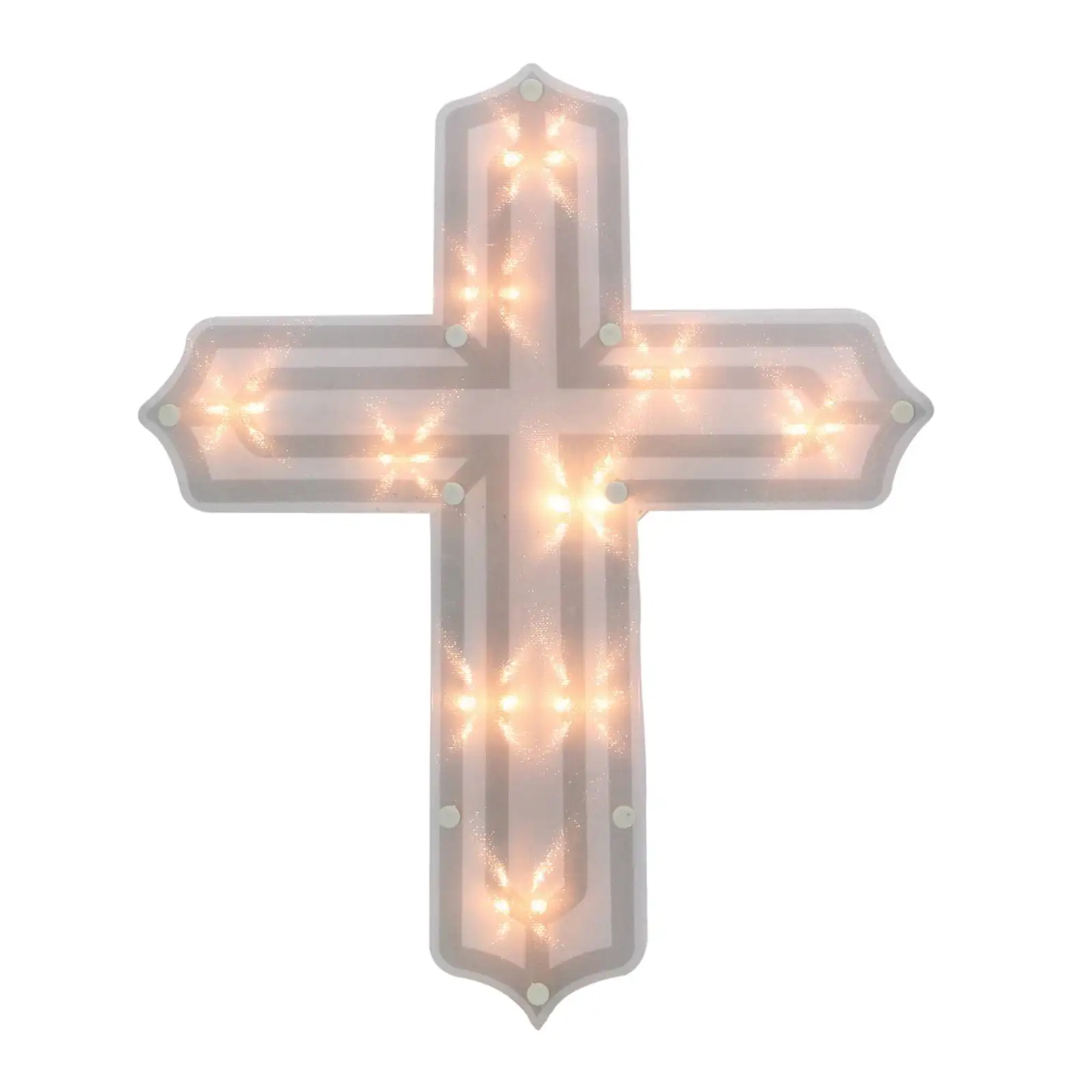 14 in. Indoor/Outdoor Lighted Religious Cross Easter Window Silhouette Decoration
14 in. Indoor/Outdoor Lighted Religious Cross Easter Window Silhouette Decoration
