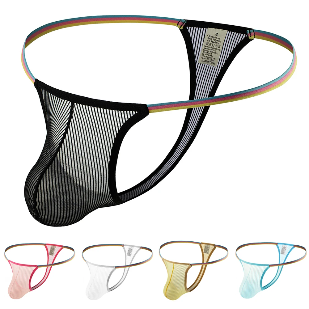 2023 Men Sexy G Strings Cueca See Through Brief Breathable Gay Peni Pouch Underwear Underpant Summer Mesh Panties Thong T-Back
2023 Men Sexy G Strings Cueca See Through Brief Breathable Gay Peni Pouch Underwear Underpant Summer Mesh Panties Thong T-Back