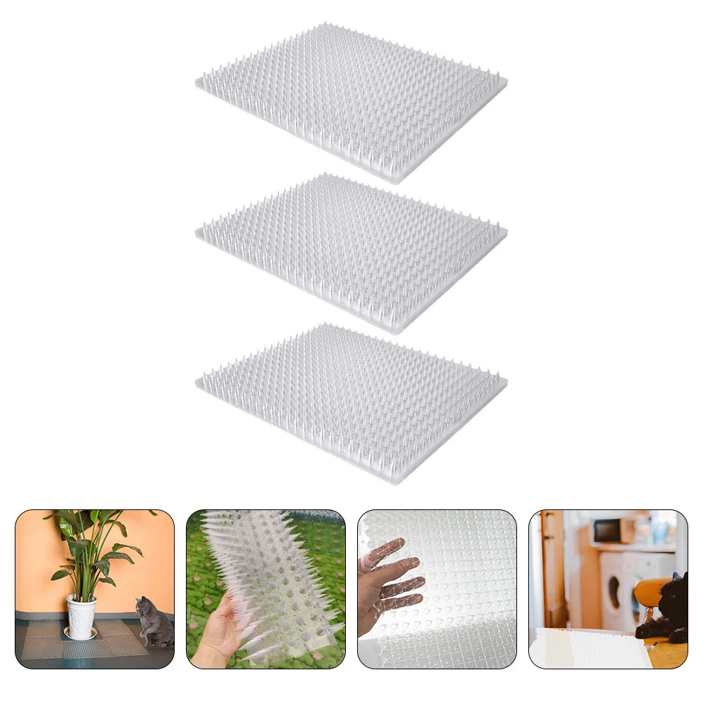 3pcs Bird Spike Mats Bird Repellent Mat Bird Deterrent Mat Cat Prevent Cushion Cat Repellent Spikes for Outdoor Garden
3pcs Bird Spike Mats Bird Repellent Mat Bird Deterrent Mat Cat Prevent Cushion Cat Repellent Spikes for Outdoor Garden