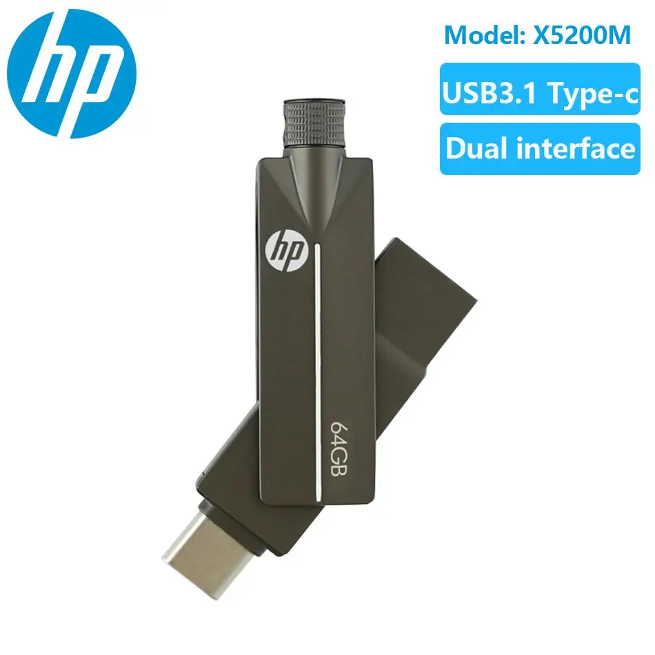 HP X5200M Pen Drive USB 3.1 32GB 64GB 128GB OTG Type C USB Tiny Pendrive Memory Stick Storage Device U Disk Mini Flashdrive Gift
HP X5200M Pen Drive USB 3.1 32GB 64GB 128GB OTG Type C USB Tiny Pendrive Memory Stick Storage Device U Disk Mini Flashdrive Gift