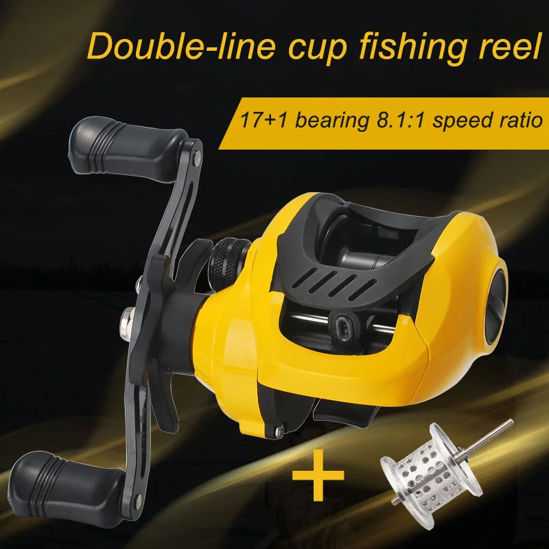 LIZARD 17+1BB 7.2:1 Double line cup bait casting Carretilha de pesca 10kg Max Darg low profile reel Fishing reel
LIZARD 17+1BB 7.2:1 Double line cup bait casting Carretilha de pesca 10kg Max Darg low profile reel Fishing reel
