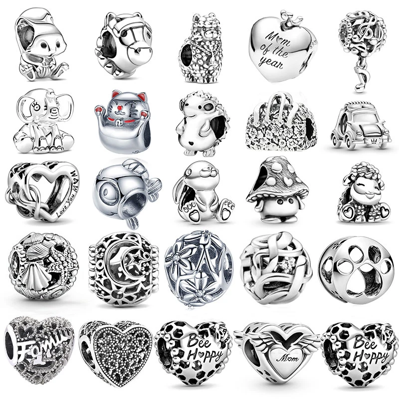 HOT SALE Vintage Silver Zircon Animal Heart Charm Beads Fit Original Fashion Bracelet Pendant Necklace Jewelry
HOT SALE Vintage Silver Zircon Animal Heart Charm Beads Fit Original Fashion Bracelet Pendant Necklace Jewelry