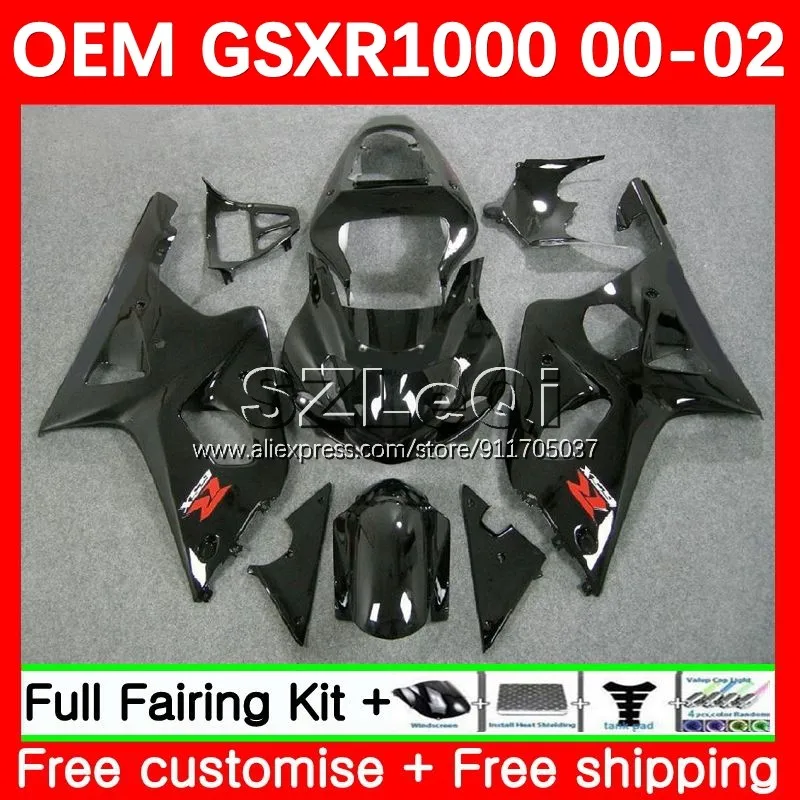 Glossy Black Injection Body For SUZUKI GSXR 1000 GSXR1000 K2 1000CC GSXR-1000 00 01 02 GSX R1000 2000 2001 2002 Fairing 79LQ.0
Glossy Black Injection Body For SUZUKI GSXR 1000 GSXR1000 K2 1000CC GSXR-1000 00 01 02 GSX R1000 2000 2001 2002 Fairing 79LQ.0