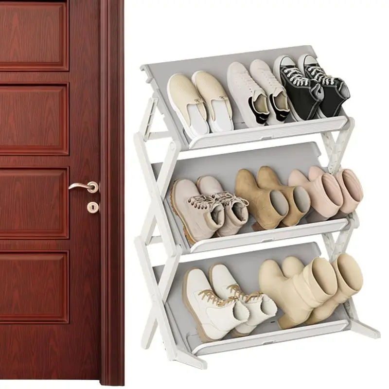 Vertical Shoes Rack Skinny Rack Suit For Entryway Multi-layer Folding Standing Shoes Storage Organizer For Small Space Closet
Vertical Shoes Rack Skinny Rack Suit For Entryway Multi-layer Folding Standing Shoes Storage Organizer For Small Space Closet