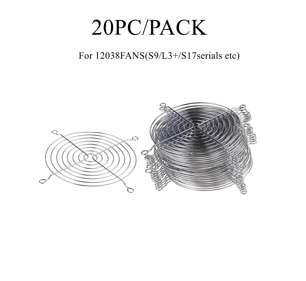 20Pcs/Pack Antminer Iron Net Fan Cover Dust Filter 12038 Fan Grill Computer Cooling Fans 12cm Protector Mesh Net 120cm
20Pcs/Pack Antminer Iron Net Fan Cover Dust Filter 12038 Fan Grill Computer Cooling Fans 12cm Protector Mesh Net 120cm