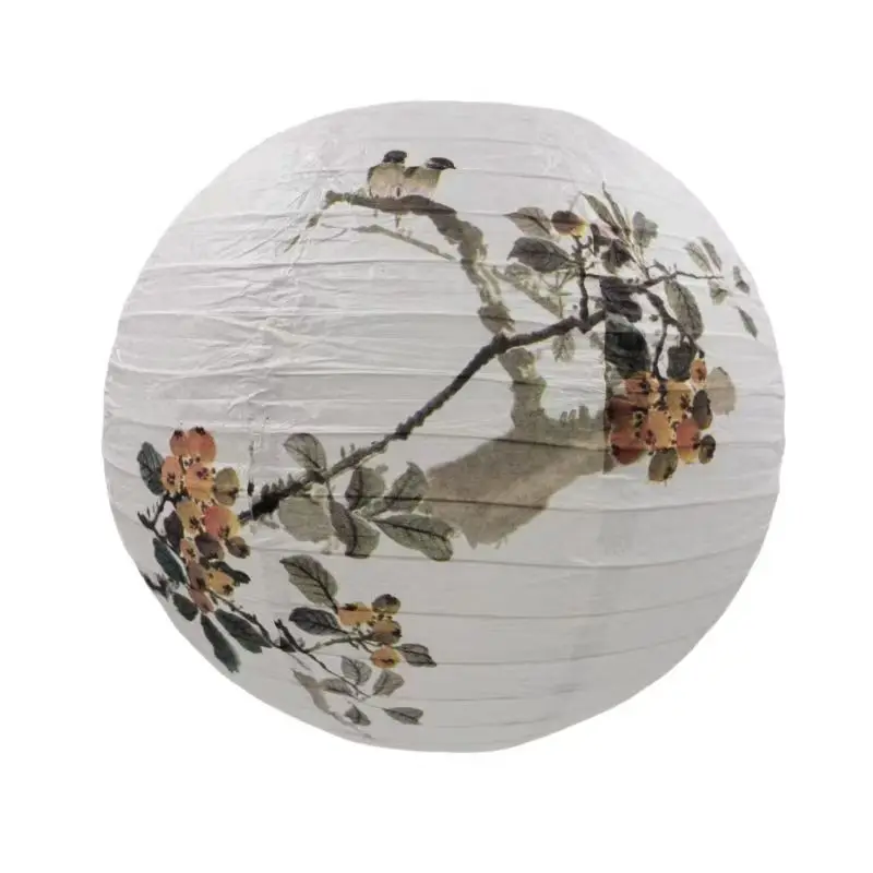 Японский бумажный фонарь с цветочным принтом
Японский бумажный фонарь с цветочным принтом