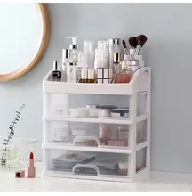 Makeup Organizer Jewelry Container Make Up Case Makeup Brush Holder Organizers Box With Stickers Cosmetic Storage Box Rack