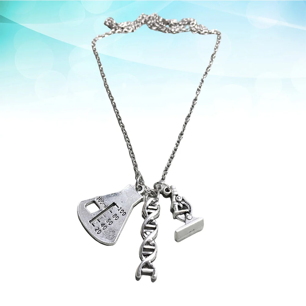 Necklace Microscope Gifts Charm Pendant Jewelrysilver Dna Molecule Science Scientist Keychain Charms Laboratory Serotonin
Necklace Microscope Gifts Charm Pendant Jewelrysilver Dna Molecule Science Scientist Keychain Charms Laboratory Serotonin