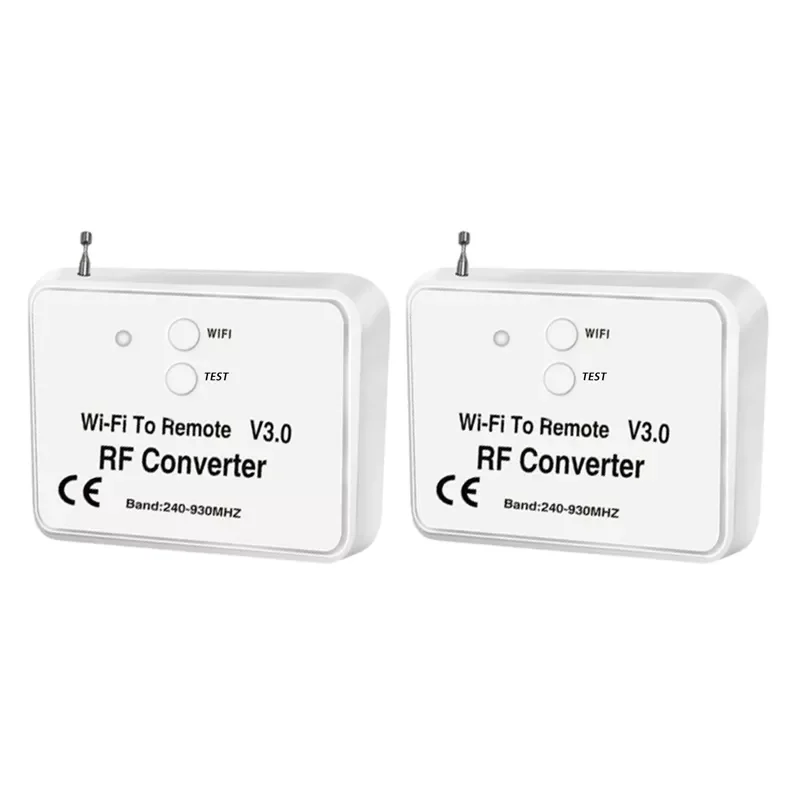 2023NEW 2X Wireless Wifi To RF Converter Phone Instead Remote Control 240-930Mhz For Smart Home
2023NEW 2X Wireless Wifi To RF Converter Phone Instead Remote Control 240-930Mhz For Smart Home