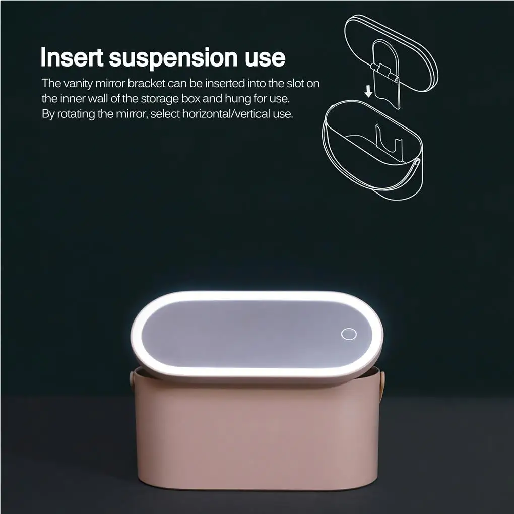 Makeup Organizer Box with LED Light Mirror Portable Travel Makeup Cosmetics Organizer Touch Light Storage Makeup Case
Makeup Organizer Box with LED Light Mirror Portable Travel Makeup Cosmetics Organizer Touch Light Storage Makeup Case