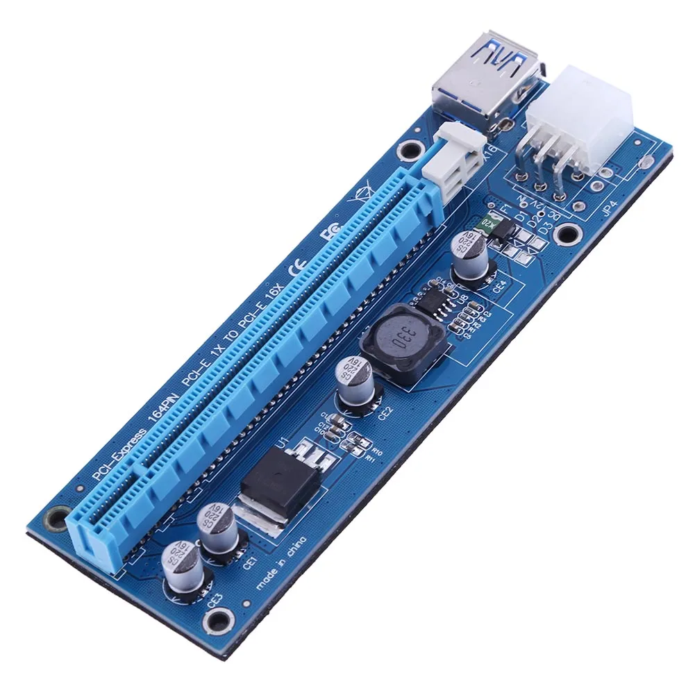 Плата расширения PCIe 16X для майнинга биткоинов BTC, порт источника питания PCI-E 6-Pin
Плата расширения PCIe 16X для майнинга биткоинов BTC, порт источника питания PCI-E 6-Pin