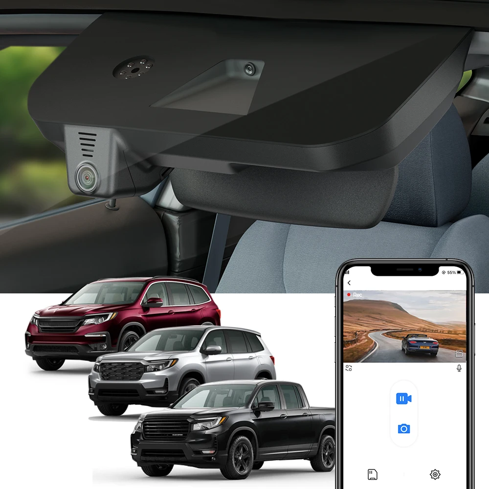 4K Dash Cam for Ridgeline 2020-2022 & Pilot 2016-2022 & Passport 2019-2022,Fitcamx DVR Dashcam Car Accessories for Honda
4K Dash Cam for Ridgeline 2020-2022 & Pilot 2016-2022 & Passport 2019-2022,Fitcamx DVR Dashcam Car Accessories for Honda