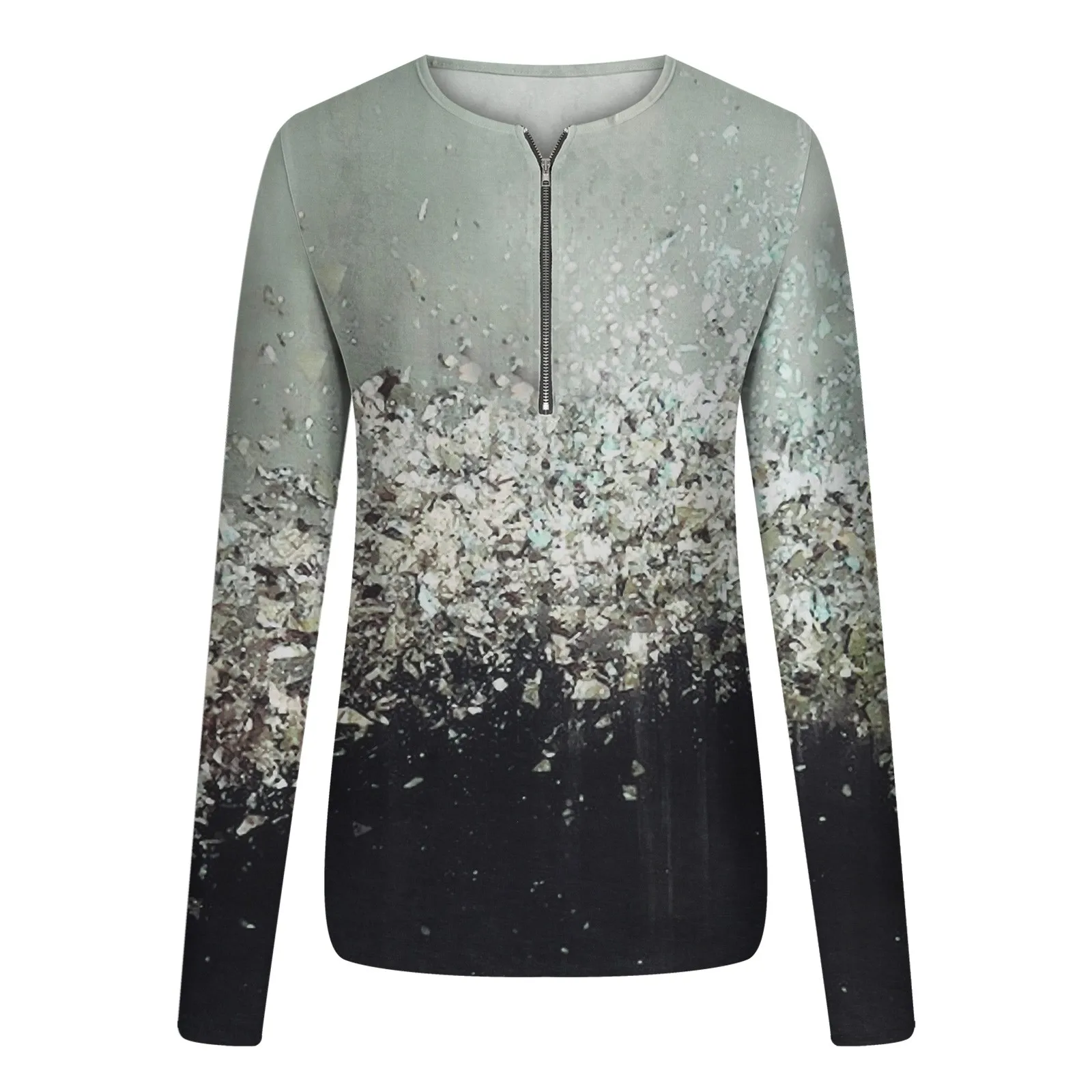 Women Long Sleeve T-shirts 2022 Autumn New Fashion Female Zipper Squins Outfit V-neck Solid Color Clothing For Ladies Wholesale
Women Long Sleeve T-shirts 2022 Autumn New Fashion Female Zipper Squins Outfit V-neck Solid Color Clothing For Ladies Wholesale
