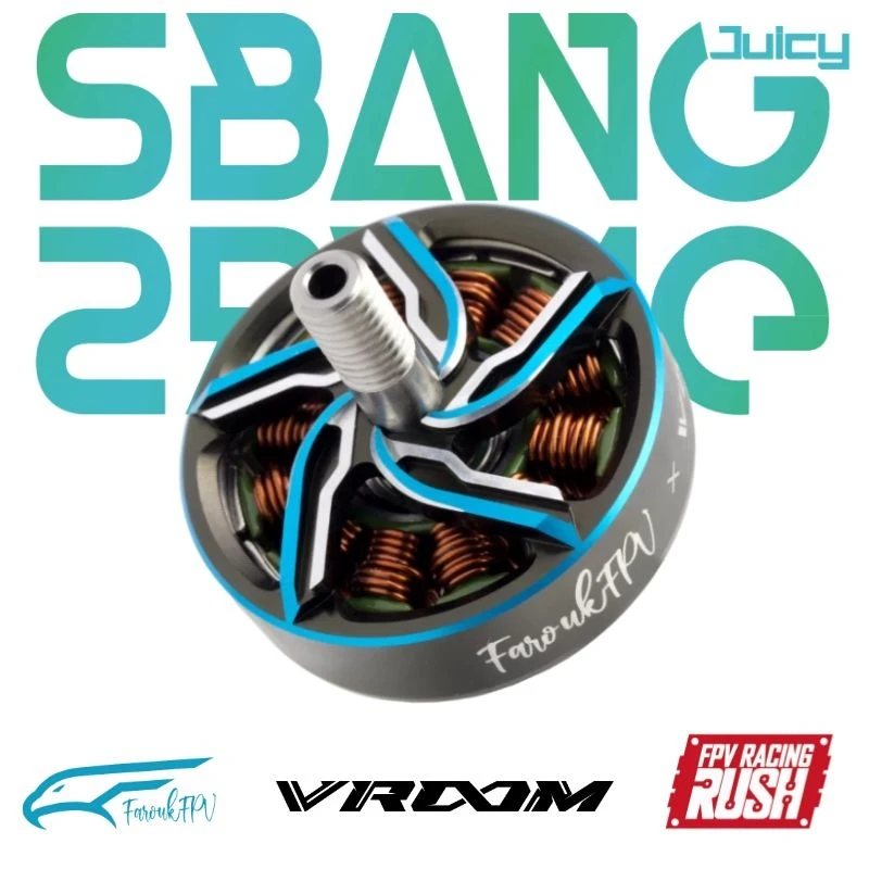 RUSH VROOM FAROUK Joint 2505.5 2000KV SBANG 6S Brushless Motor for RC FPV Freestyle Drones DIY Parts
RUSH VROOM FAROUK Joint 2505.5 2000KV SBANG 6S Brushless Motor for RC FPV Freestyle Drones DIY Parts