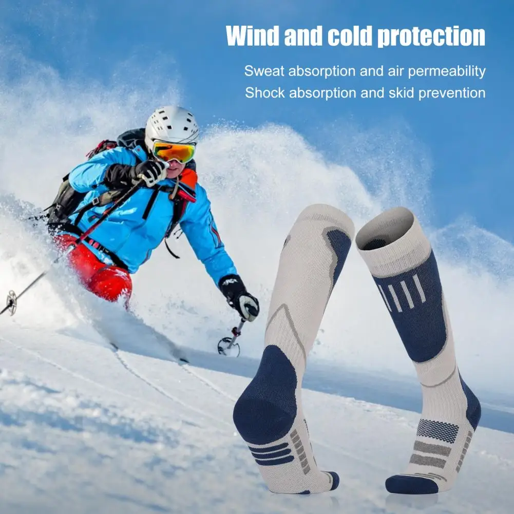 1 Pair Ski Socks Elastic Sweat Absorption Climbing Socks Breathable Cotton Thickened Terry Outdoor Sports Socks for Winter
1 Pair Ski Socks Elastic Sweat Absorption Climbing Socks Breathable Cotton Thickened Terry Outdoor Sports Socks for Winter