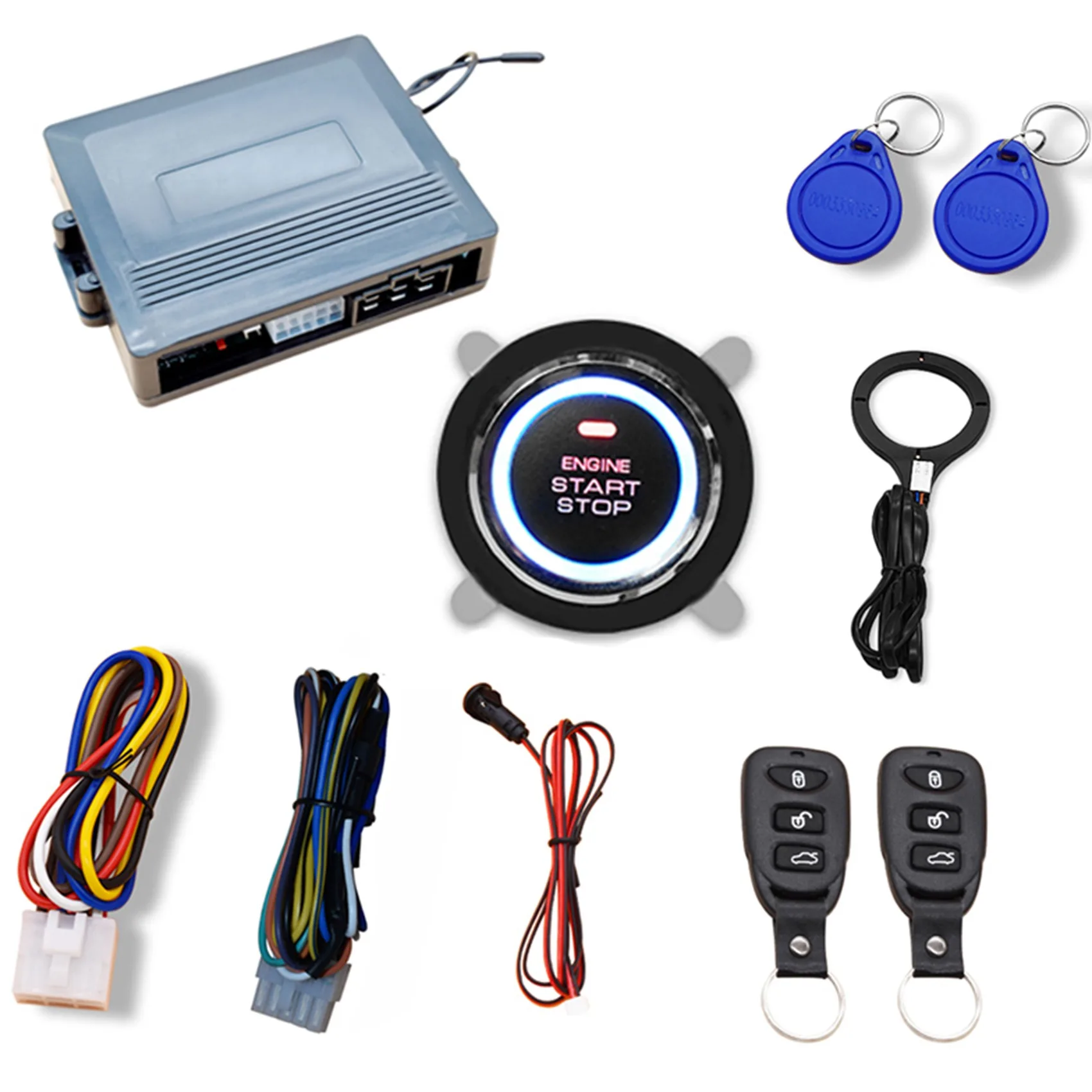 Car Wireless Remote Control Into RFID One Click Start System Audible and Visual Reminder One Key Start Ignition System
Car Wireless Remote Control Into RFID One Click Start System Audible and Visual Reminder One Key Start Ignition System