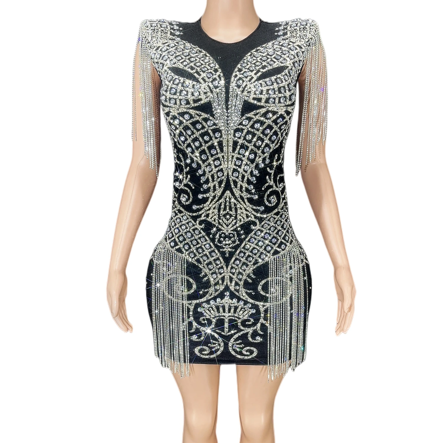 Платье принцессы, черные шикарные Мини платья со стразами и бахромой, платья для матери невесты, для ночного клуба, костюм для свадебной веч...
Платье принцессы, черные шикарные Мини платья со стразами и бахромой, платья для матери невесты, для ночного клуба, костюм для свадебной веч...