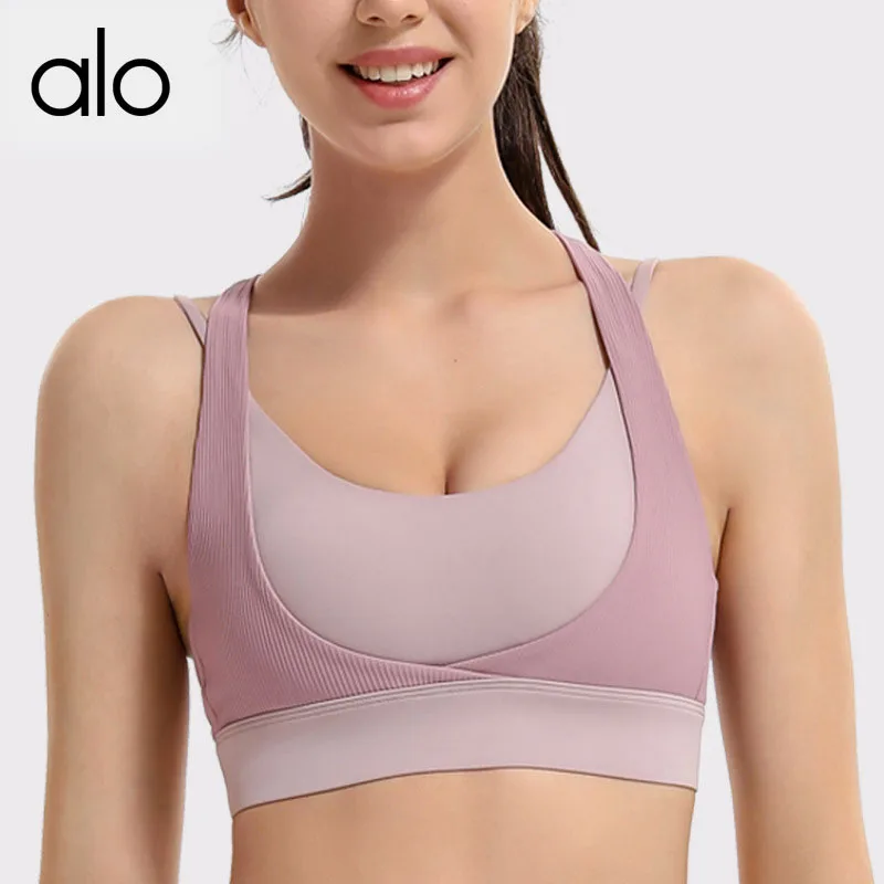Alo Yoga Women Patchwork Sports Bra Crop Top Padded Fitness High Support Cross Straps Ribbed Running Tank Gym Workout Clothes
Alo Yoga Women Patchwork Sports Bra Crop Top Padded Fitness High Support Cross Straps Ribbed Running Tank Gym Workout Clothes