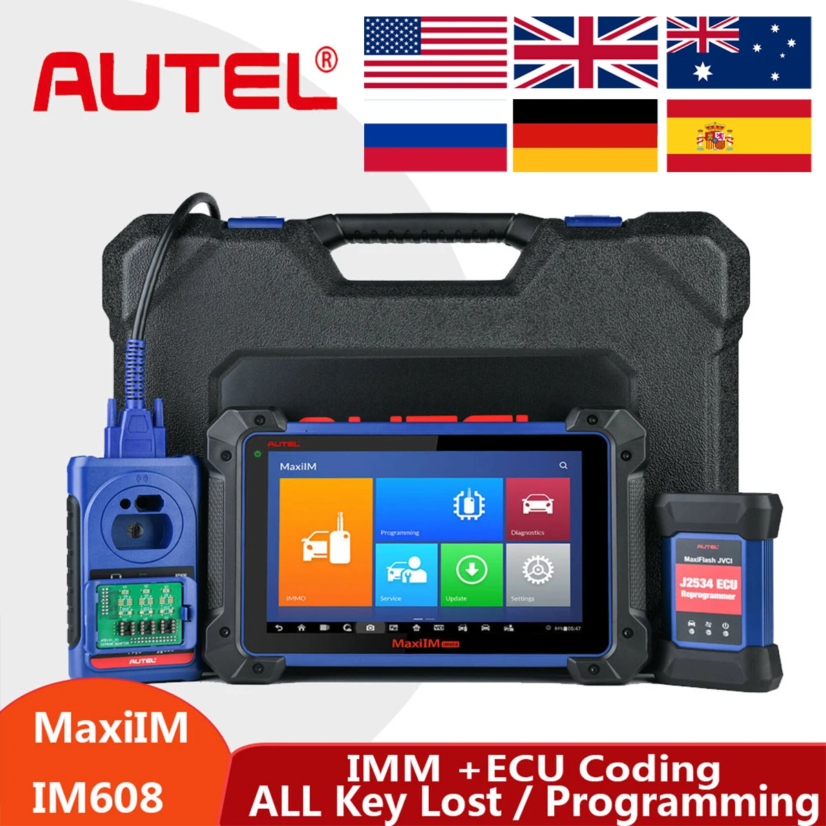 Autel MaxiIM IM608 Advanced Key Programming Tool XP400 & J2534 ECU Reprogrammer with IMMO, EPB, DPF, SAS, Oil reset, BMS, TPMS
Autel MaxiIM IM608 Advanced Key Programming Tool XP400 & J2534 ECU Reprogrammer with IMMO, EPB, DPF, SAS, Oil reset, BMS, TPMS