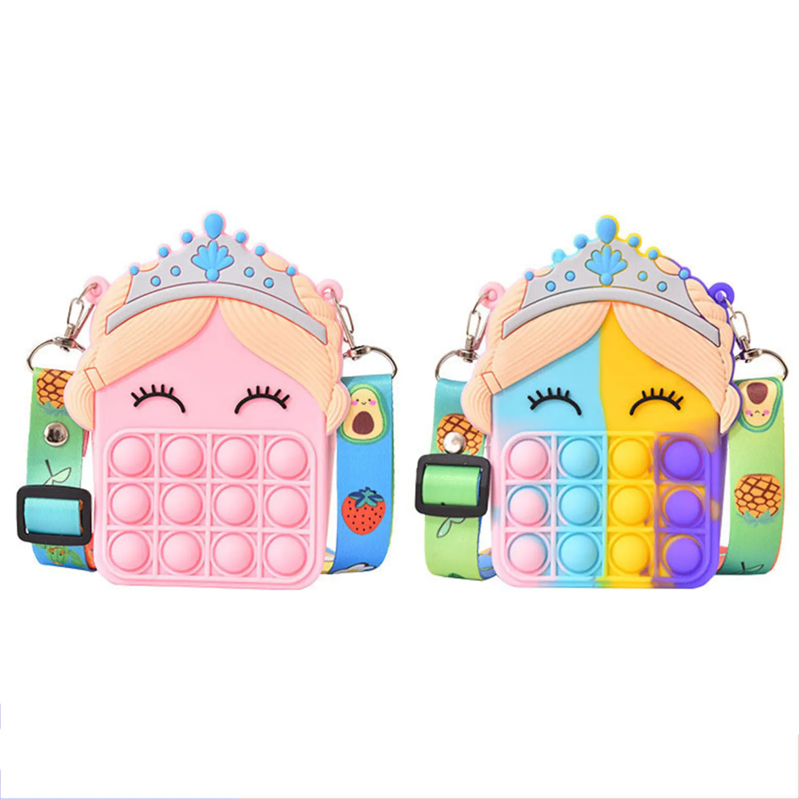Girls Rainbow Shoulder Bag Silicone Pop Shoulder Bag Fi-dget Purse 2022 New Year Rainbow Fi-dget Toys Bag School Supplies Stress
Girls Rainbow Shoulder Bag Silicone Pop Shoulder Bag Fi-dget Purse 2022 New Year Rainbow Fi-dget Toys Bag School Supplies Stress