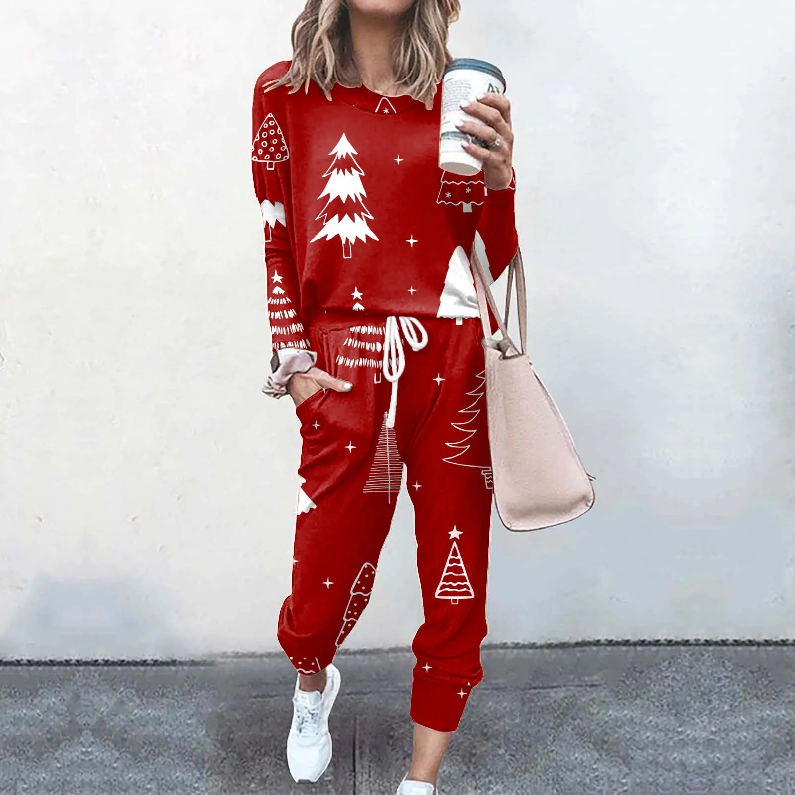 2023 Christmas Printed Two Piece Set Crew Neck Long Sleeve top Trousers Loose Hoodie Pants holiday suits fashion Christmas sets
2023 Christmas Printed Two Piece Set Crew Neck Long Sleeve top Trousers Loose Hoodie Pants holiday suits fashion Christmas sets