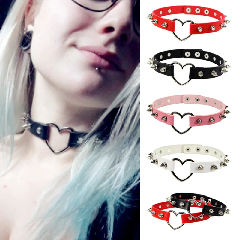 Punk Sexy Rivets Harajuku Choker Necklace for Women Gothic Leather Clavicle Chain on The Neck Love Pendant Jewelry Gift Cosplay
Punk Sexy Rivets Harajuku Choker Necklace for Women Gothic Leather Clavicle Chain on The Neck Love Pendant Jewelry Gift Cosplay