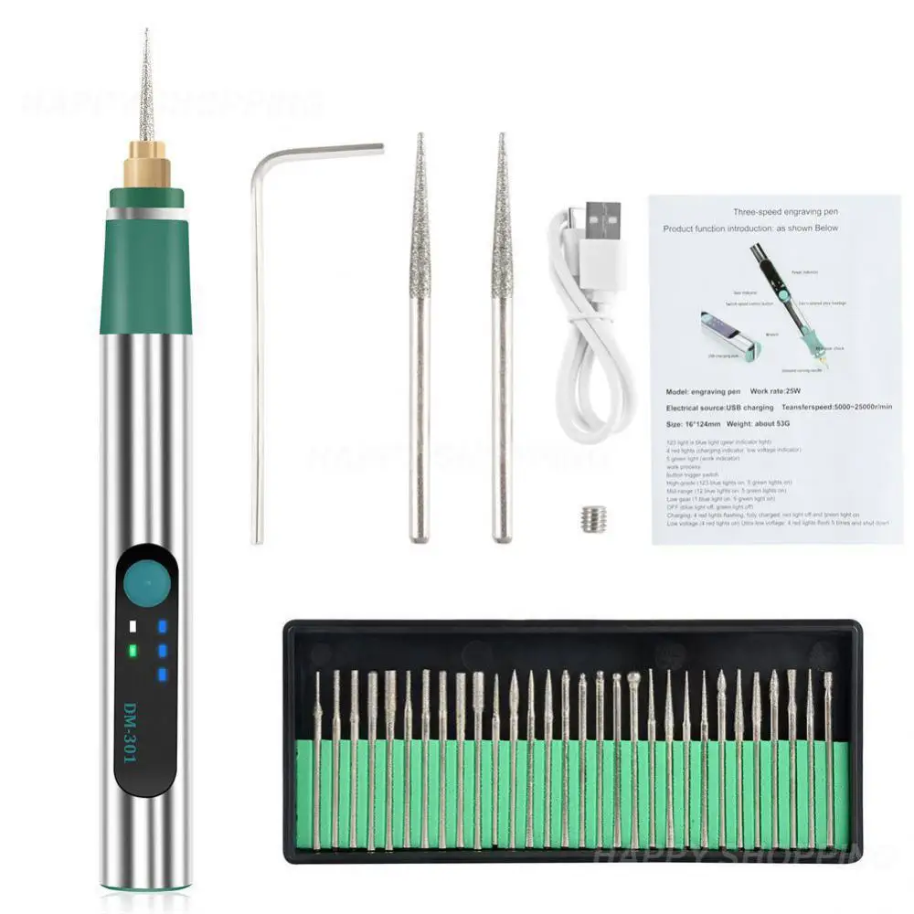 Electric Engraving Pen Usb Charge Cordless 25w Micro Wood Metal Engraving Tool Electric Grinding Machine Glass For Jewelry
Electric Engraving Pen Usb Charge Cordless 25w Micro Wood Metal Engraving Tool Electric Grinding Machine Glass For Jewelry