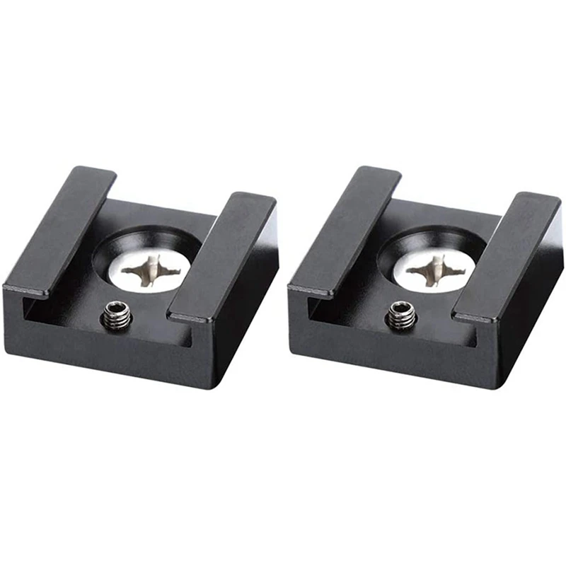 Cold Shoe Mount Aluminum Adapter Bracket Hot Shoe With 1/4 Thread For Camera Cage Flash Shoe Mount(6 PCS)
Cold Shoe Mount Aluminum Adapter Bracket Hot Shoe With 1/4 Thread For Camera Cage Flash Shoe Mount(6 PCS)