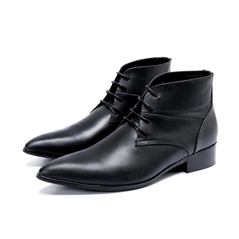 Italian Solid Color Pointed Toe Business Shoes Elegant Autumn and Winter Derby Boots Classic Men Cow Leather Oxfords Boots
Italian Solid Color Pointed Toe Business Shoes Elegant Autumn and Winter Derby Boots Classic Men Cow Leather Oxfords Boots