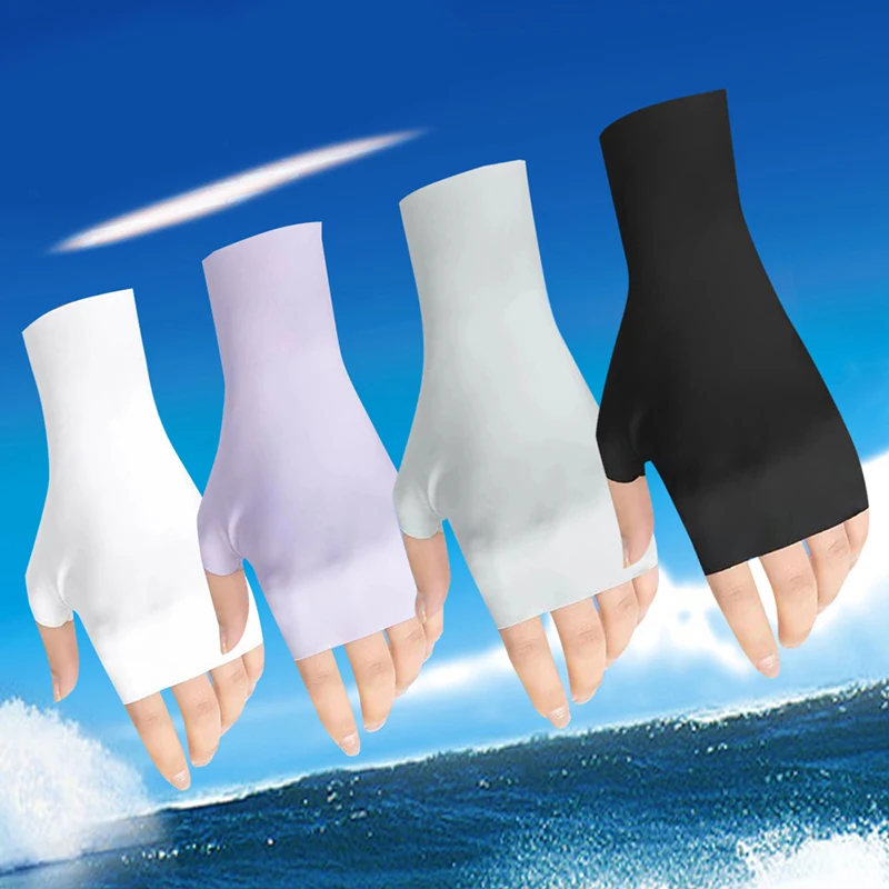 Summer Sunscreen Gloves Anti-UV Ice Silk Thin Gloves Half Finger Driving Mittens Half-finger UV Protection Riding Gloves 2023
Summer Sunscreen Gloves Anti-UV Ice Silk Thin Gloves Half Finger Driving Mittens Half-finger UV Protection Riding Gloves 2023