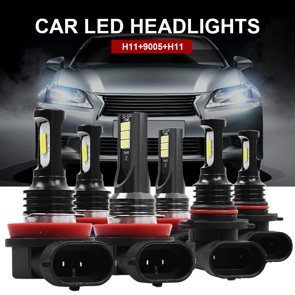 H11 Car LED Light Bulb High Brightness Headlight Fog Light Kit High and Low Beam 6000K White 9005 Light Bulb Auto Accessories
H11 Car LED Light Bulb High Brightness Headlight Fog Light Kit High and Low Beam 6000K White 9005 Light Bulb Auto Accessories