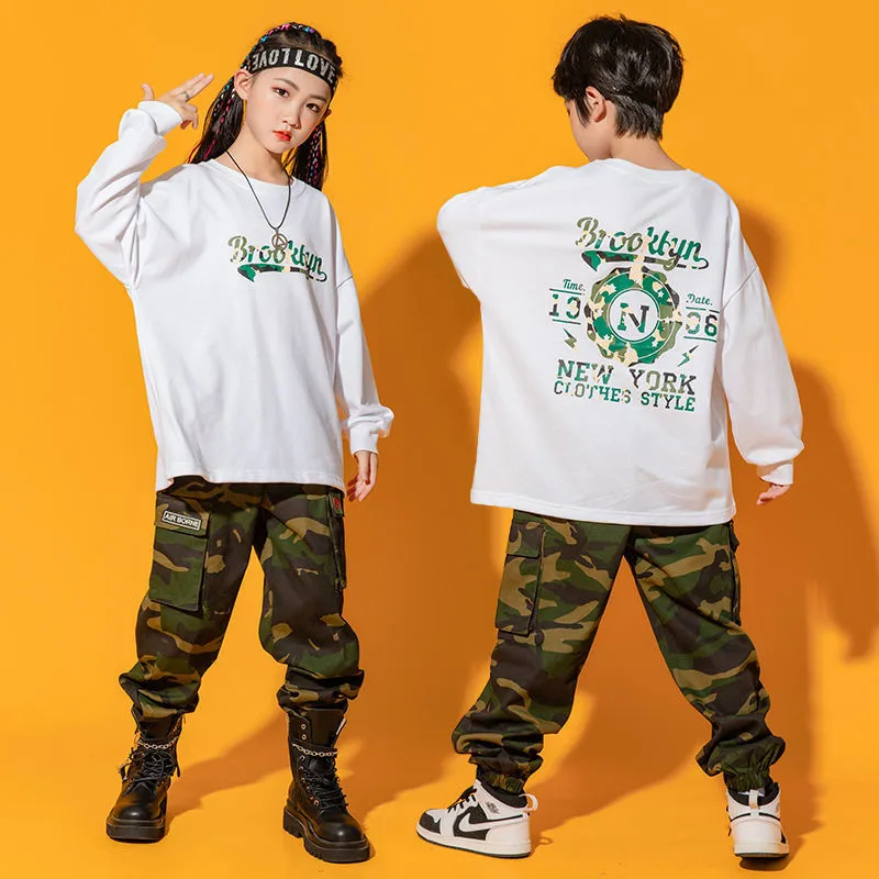 Children Spring Autumn Sports Suit Long Sleeve Top Letter Print Sweatshirt Camo Pants Girls Tracksuits Teen Boys Street Wear
Children Spring Autumn Sports Suit Long Sleeve Top Letter Print Sweatshirt Camo Pants Girls Tracksuits Teen Boys Street Wear
