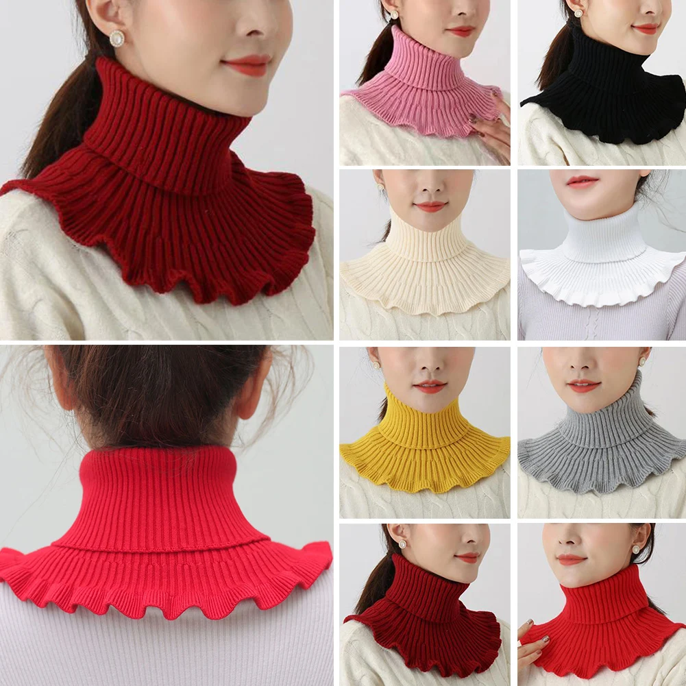 Knitted Fake Collar Scarf With Wooden Ears Women Turtleneck Knitted False Fake Collar Detachable Scarf Winter Windproof
Knitted Fake Collar Scarf With Wooden Ears Women Turtleneck Knitted False Fake Collar Detachable Scarf Winter Windproof