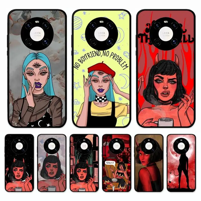 Fashion Devil Girl Fundas Phone Case for Huawei Mate 20 10 9 40 30 lite pro X Nova 2 3i 7se
Fashion Devil Girl Fundas Phone Case for Huawei Mate 20 10 9 40 30 lite pro X Nova 2 3i 7se