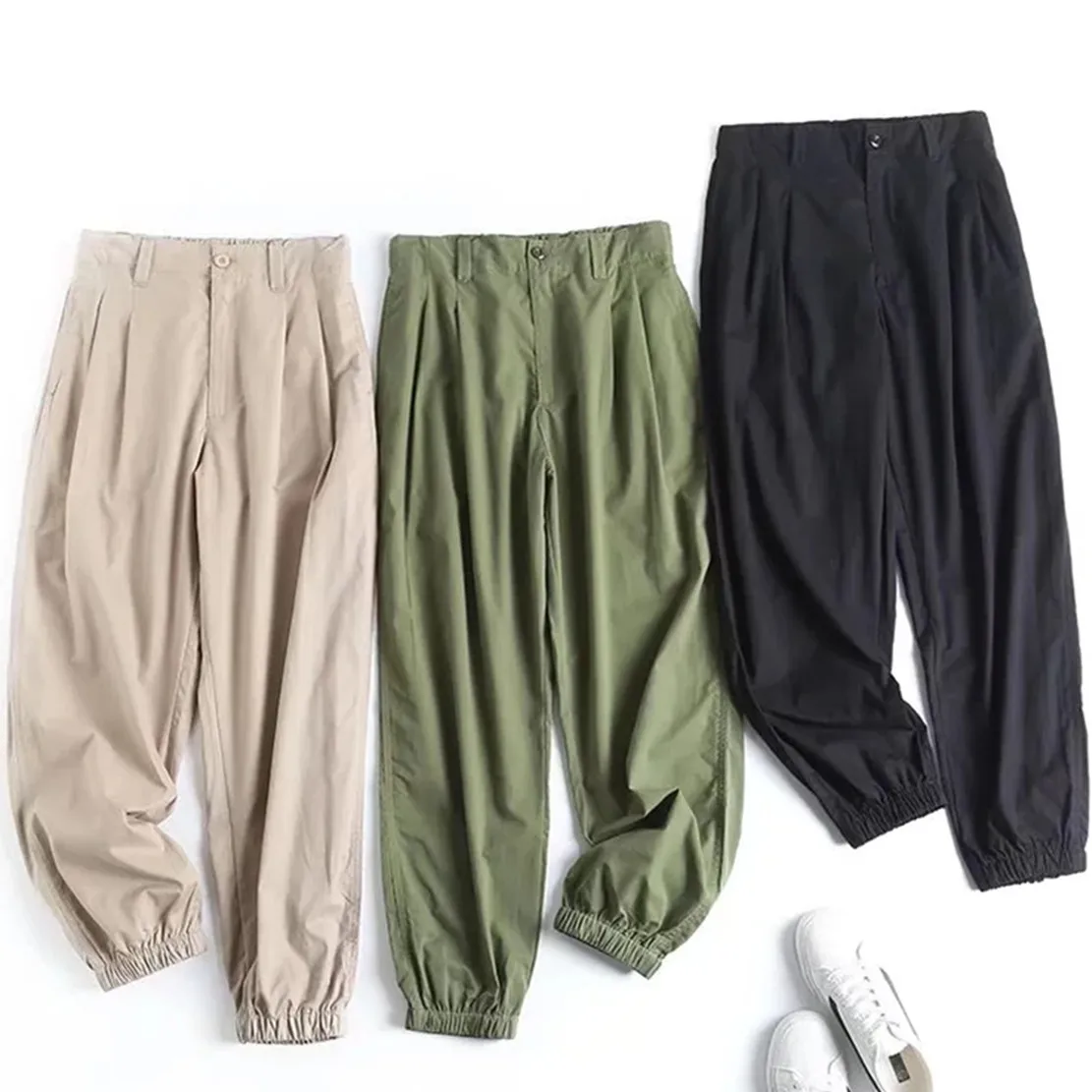 Withered 2022 Japanese Style Fashion Multicolor Vintage Loose Cargo Casual Trousers Women Cotton Jogger Pants Women
Withered 2022 Japanese Style Fashion Multicolor Vintage Loose Cargo Casual Trousers Women Cotton Jogger Pants Women