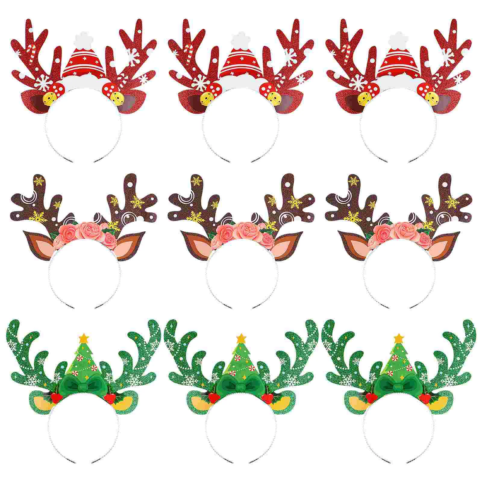 ABOOFAN 9pcs Reindeer Antlers Headbands Christmas Hair Hoops Christmas Party Decorations Photo Props
ABOOFAN 9pcs Reindeer Antlers Headbands Christmas Hair Hoops Christmas Party Decorations Photo Props